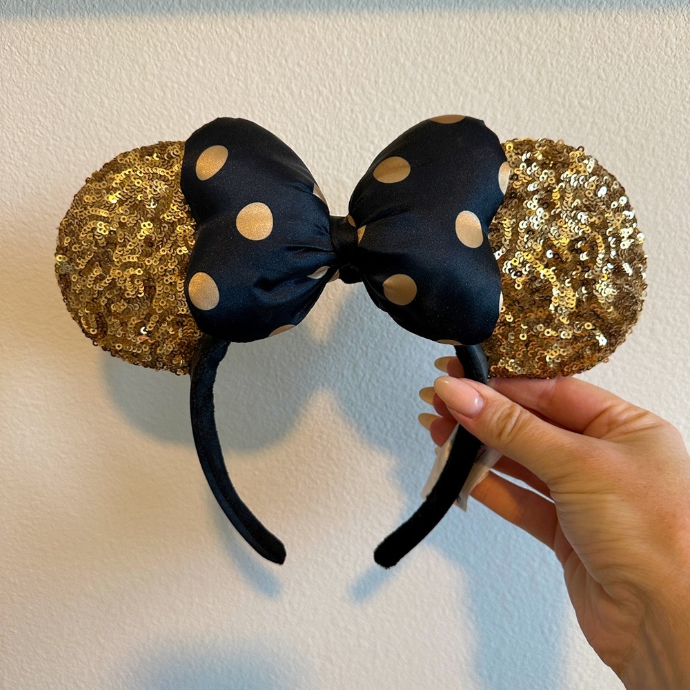 Black and Gold Mickey Mini Ears